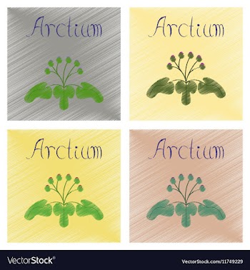 Assembly flat shading style plant vector image