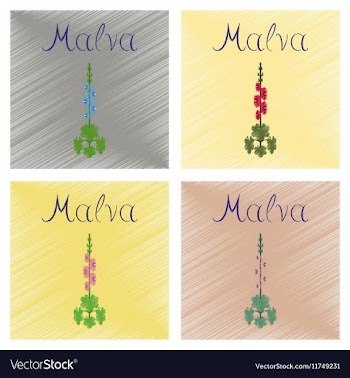 Assembly flat shading style plant vector image