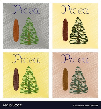 Assembly flat shading style plant vector image