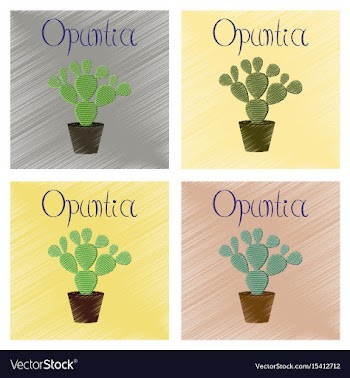Assembly flat shading style plant vector image