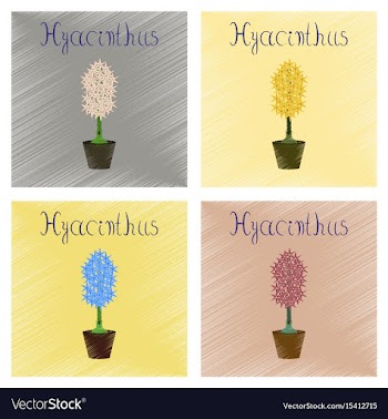 Assembly flat shading style plant vector image