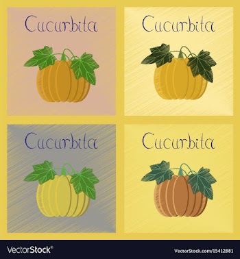 Assembly flat shading style plant vector image