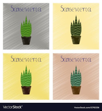 Assembly flat shading style plant vector image