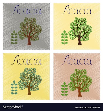 Assembly flat shading style plant vector image