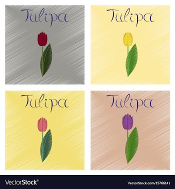 Assembly flat shading style plant vector image