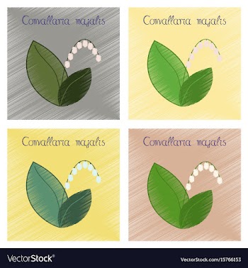 Assembly flat shading style plant vector image