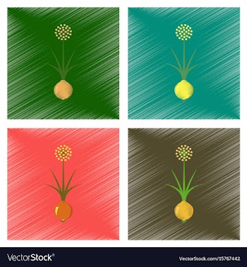 Assembly flat shading style plant vector image