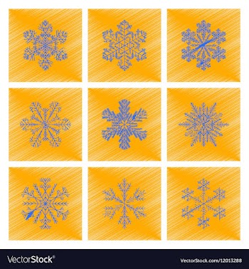 Assembly flat shading style snowflake vector image