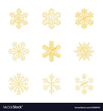 Assembly flat shading style snowflake vector image