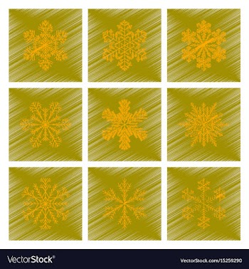 Assembly flat shading style snowflake vector image