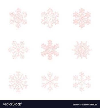 Assembly flat shading style snowflake vector image