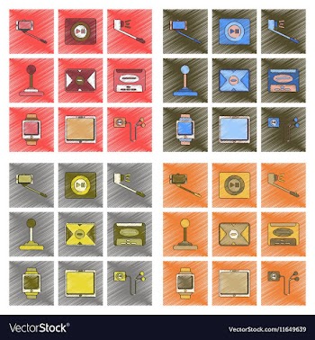 Assembly flat shading style vector image
