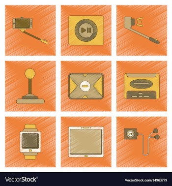 Assembly flat shading style vector image