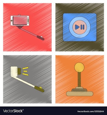 Assembly flat shading style vector image