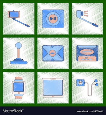 Assembly flat shading style vector image