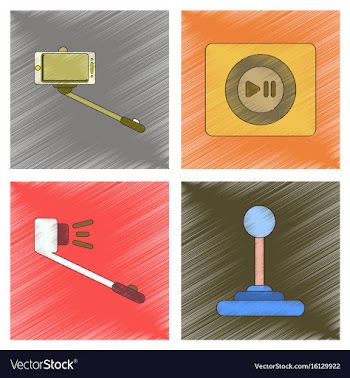 Assembly flat shading style vector image