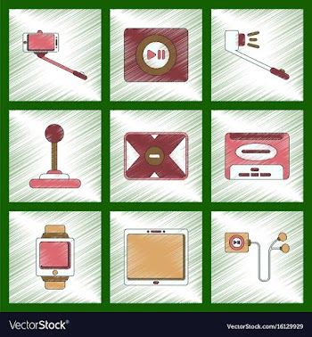 Assembly flat shading style vector image