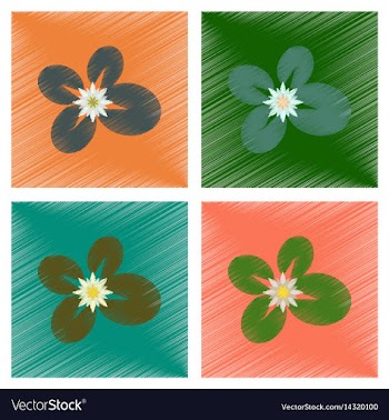 Assembly flat shading style water vector image