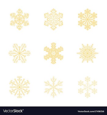 Assembly flat snowflake vector image