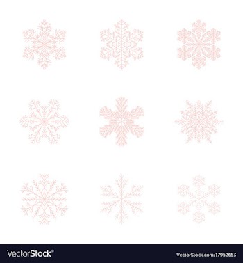 Assembly flat snowflake vector image