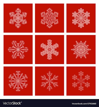 Assembly flat snowflake vector image