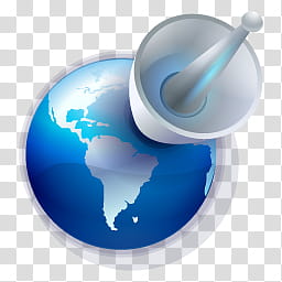 Assembly Line Computer V, blue planet Earth with antenna illustration transparent background PNG clipart