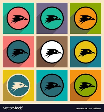 Assembly logo Eagles head vector image