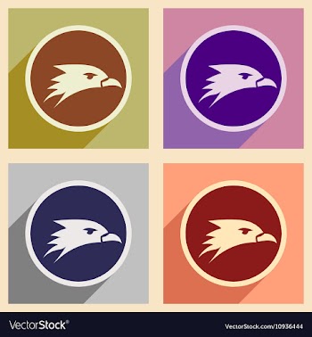 Assembly logo Eagles head vector image