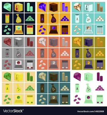 Assembly of flat icons economics business finance vector image