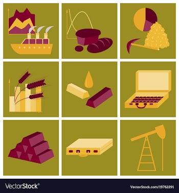 Assembly of flat icons economics business finance vector image