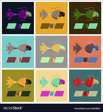 Assembly of flat icons military infographics vector image