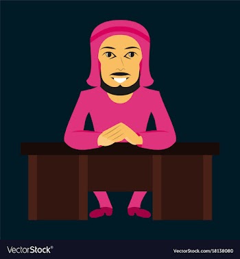 Assembly of flat icons on theme arabic business vector image