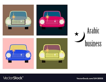 Assembly of flat icons on theme arabic business vector image