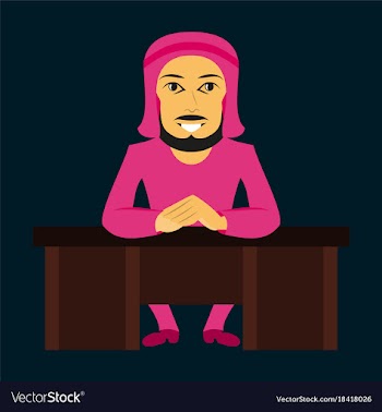 Assembly of flat icons on theme arabic business vector image