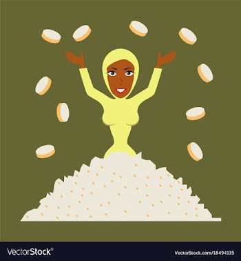 Assembly of flat icons on theme arabic business vector image