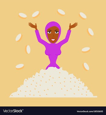 Assembly of flat icons on theme arabic business vector image