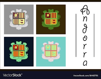Assembly of flat icons on theme coat of arms vector image