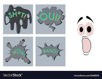 Assembly of flat icons on theme comic speech vector image