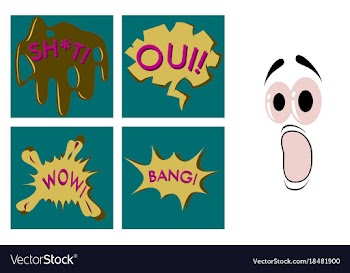 Assembly of flat icons on theme comic speech vector image