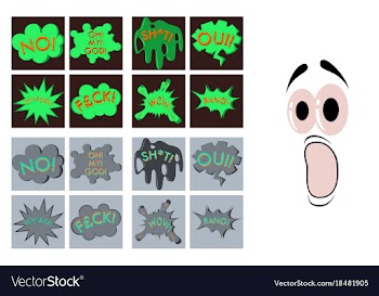 Assembly of flat icons on theme comic speech vector image