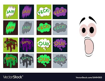 Assembly of flat icons on theme comic speech vector image