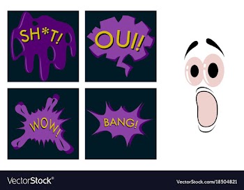 Assembly of flat icons on theme comic speech vector image