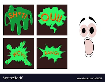 Assembly of flat icons on theme comic speech vector image
