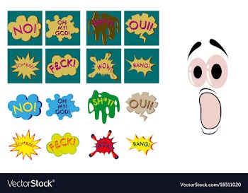 Assembly of flat icons on theme comic speech vector image