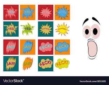 Assembly of flat icons on theme comic speech vector image