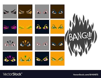 Assembly of flat icons on theme evil emotions vector image