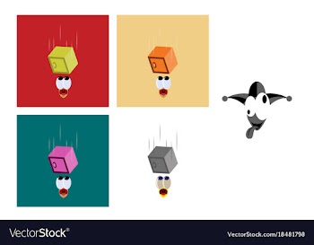 Assembly of flat icons on theme humor safe falls vector image