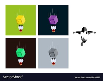 Assembly of flat icons on theme humor safe falls vector image