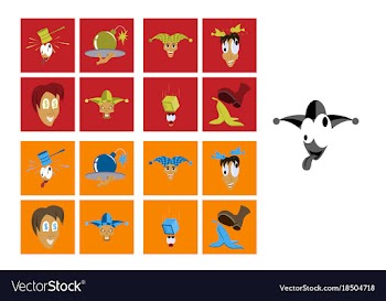 Assembly of flat icons on theme humor vector image