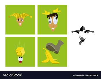Assembly of flat icons on theme humor vector image